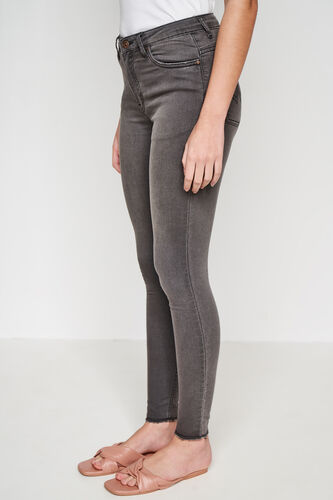 Grey Solid Straight Bottom, Grey, image 5